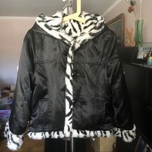 Jacket (reversible) for Little Girl “Dollhouse”